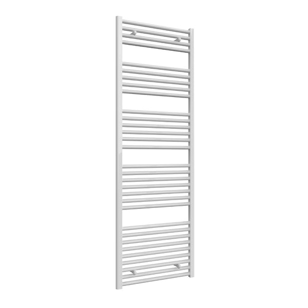 1744 x 600 Heated Towel Rail Straight White Central Heating