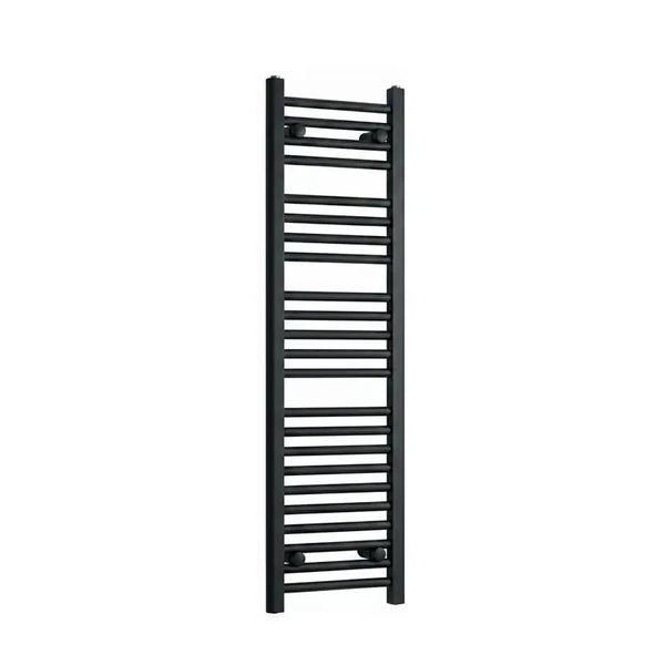 1200 mm High x 300 mm Wide Heated Towel Radiator Flat Black