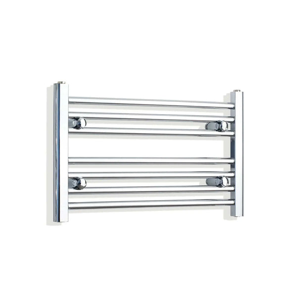 400 mm High x 600 mm Wide Heated Straight Towel Radiator Chrome