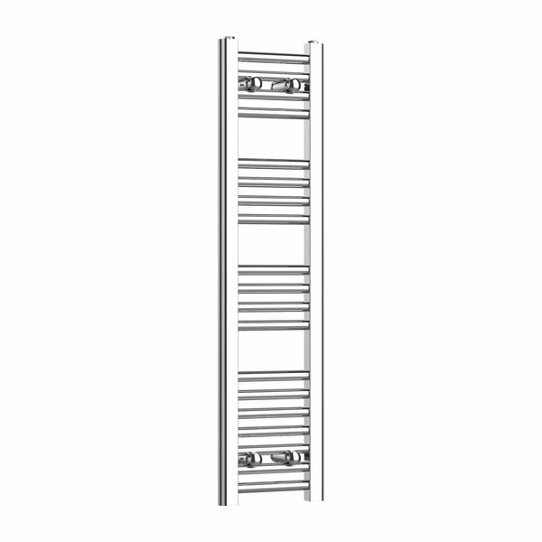 1000x200mm Heated Straight Towel Rail Radiator Chrome