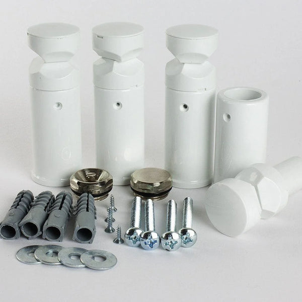 1500 x 750 Heated Towel Rail Curved White Central Heating