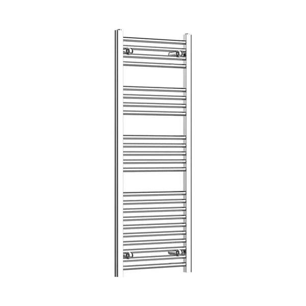 1200 mm High 400 mm Wide Chrome Towel Rail Central Heating