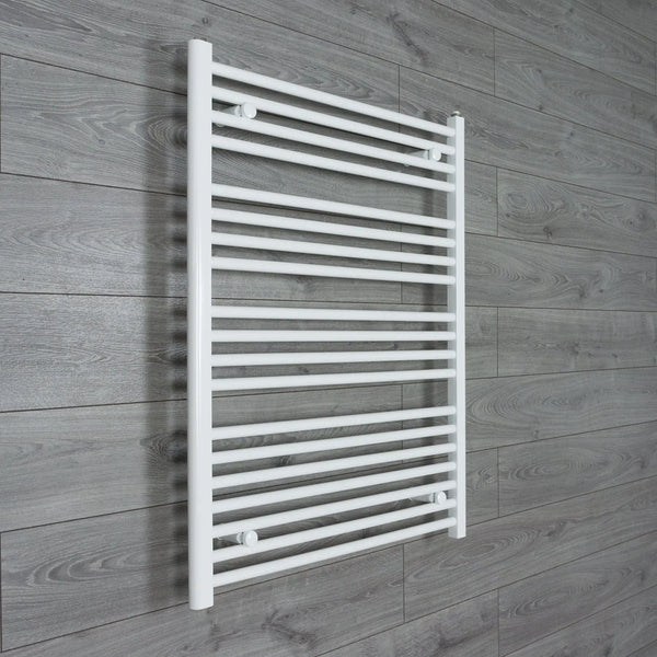 1000x800mm Towel Rail Radiator Flat White Central Heating
