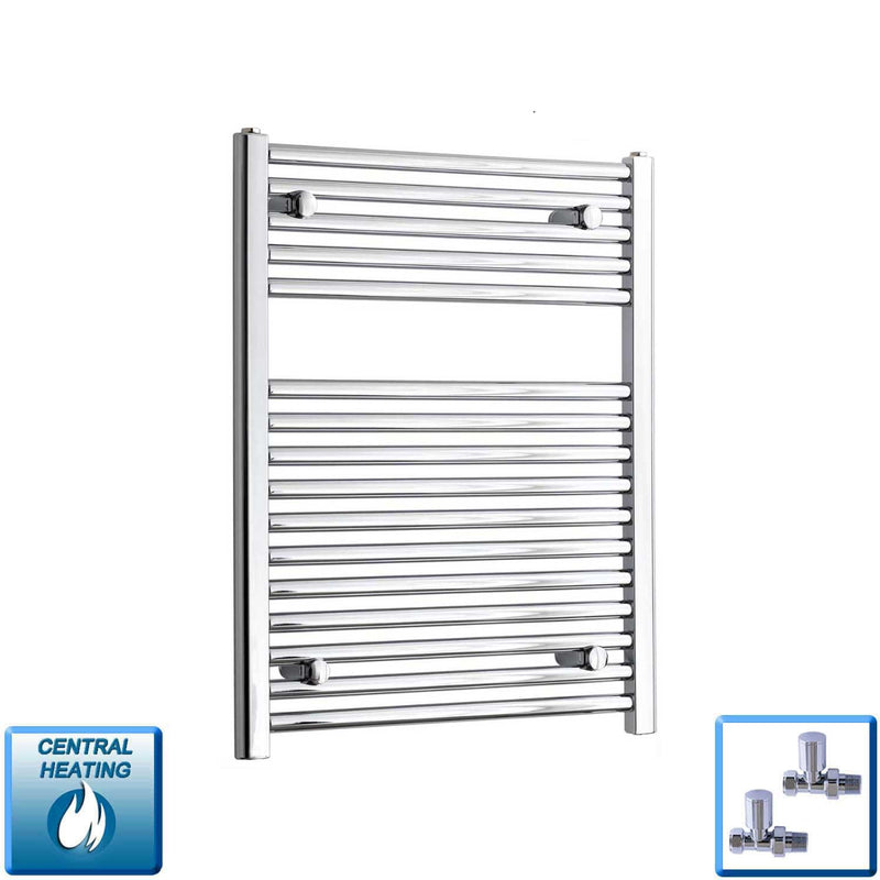 Cheap 764 x 600 Heated Straight Towel Rail Radiator Chrome