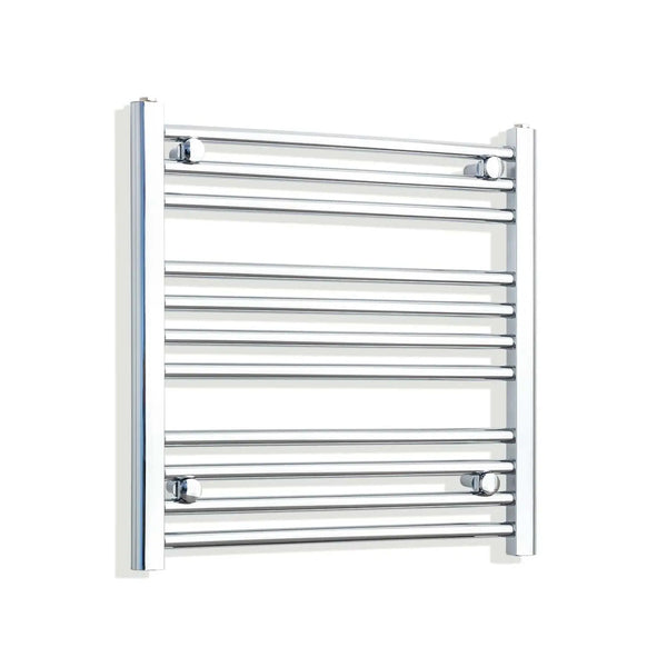 600x650mm Heated Straight Towel Radiator Chrome