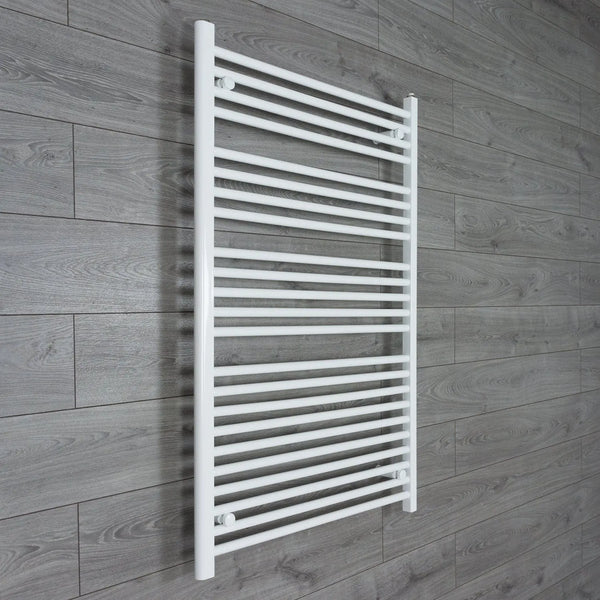 1200 mm High x 900 mm Wide Heated Towel Rail Radiator Flat White