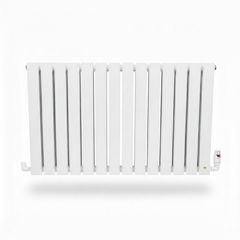 Elegant Flatty White Horizontal Column Panel Radiators – 600mm Height Single / Double