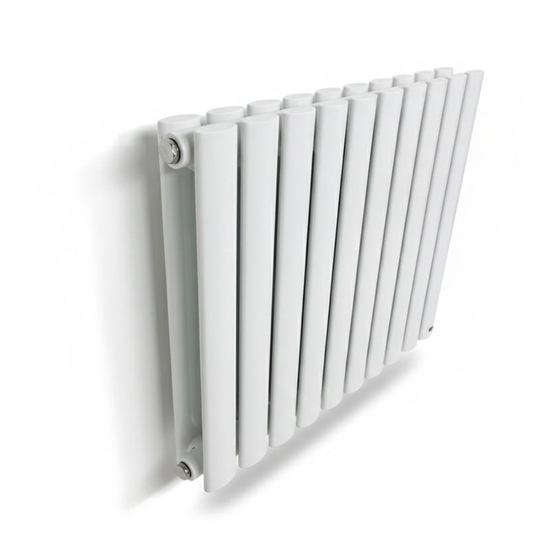 Elegant Rondy 600mm White Horizontal Designer Radiator Single & Double Panel