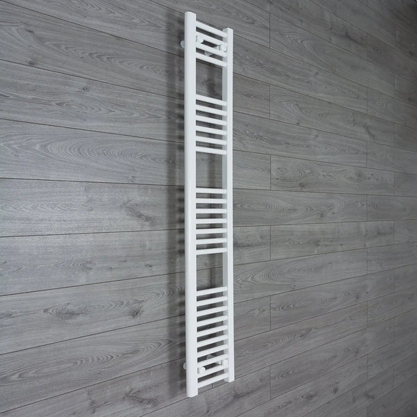 1600 x 200mm White Towel Rail No Valves