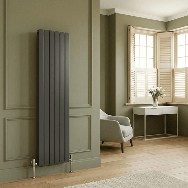 Matt Black Heated Towel Rail