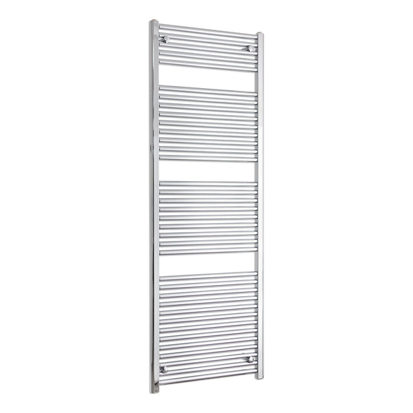 1744 x 500 Straight Heated Towel Radiator Chrome 25mm Tubes
