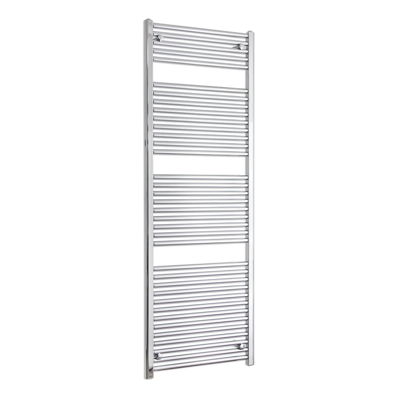 1744 x 500 Straight Heated Towel Radiator Chrome 25mm Tubes