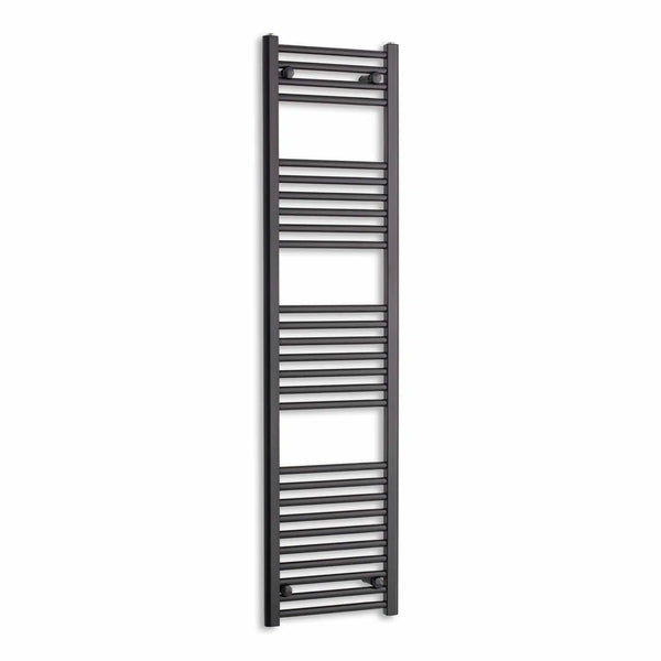 1600 mm High x 400 mm Wide Heated Towel Radiator Flat Black