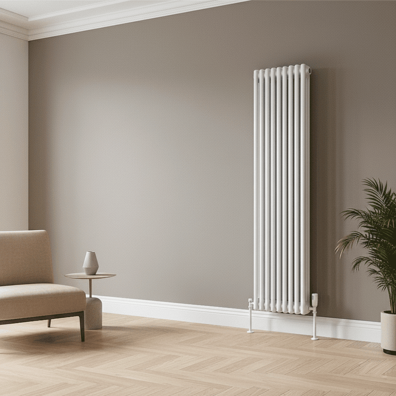 Elegant Antico White Vertical Column Radiator 1500 & 1800 Height (2-3 Column)
