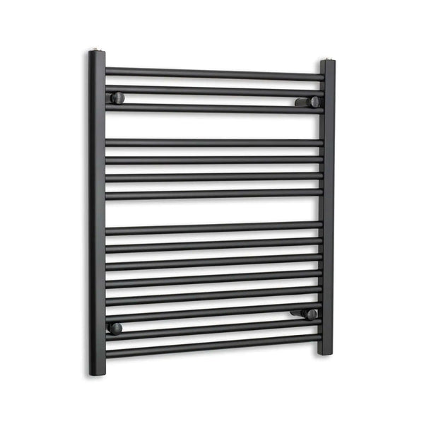 800 mm High x 700 mm Wide Heated Towel Radiator Flat Black