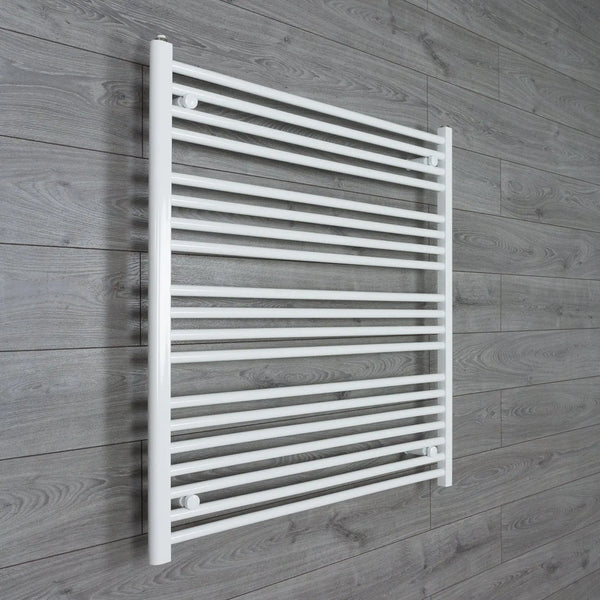 1000x1000mm Towel Rail Radiator Flat White Central Heating