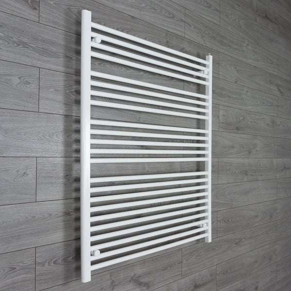 1200 mm High x 1000 mm Wide Heated Towel Radiator Flat White