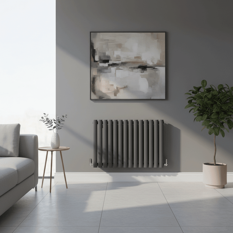 Matt Black Heated Towel Rail