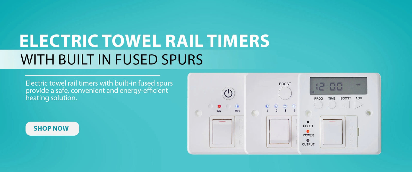 wifi slider electric towel rail timers