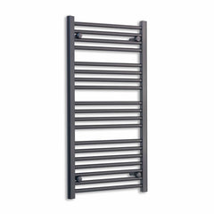 Without Valves 1000 mm High x 450 mm Wide Heated Towel Radiator Flat Black