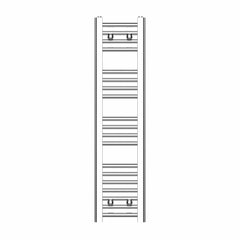 1000 x 250 Heated Straight Towel Rail Radiator Chrome