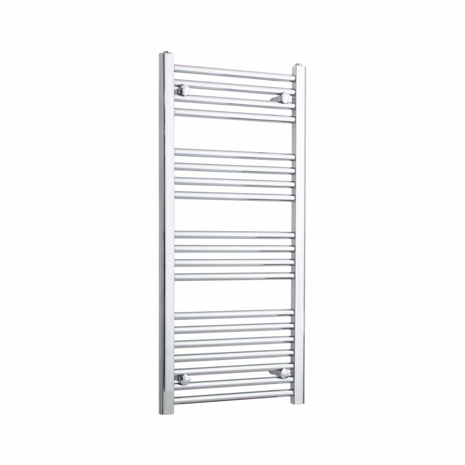 1000 x 450 Heated Straight or Curved Towel Rail Chrome