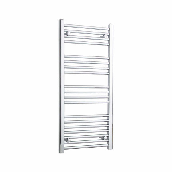 Straight / Without Valves 1000 x 500 Heated Flat or Curved Towel Radiator Chrome