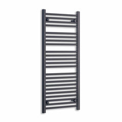 Without Valves 1200 mm High 600 mm Wide Black Towel Radiator Central Heating