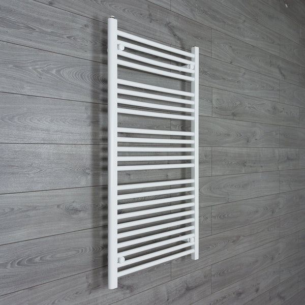 Without Valves 1200 x 700 Heated Towel Rail Radiator Flat White Central Heating