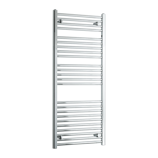 Without Valves 1300 x 550 Heated Flat Towel Radiator Chrome Central Heating