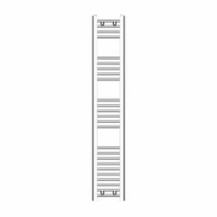 1400 x 250 Heated Straight Towel Rail Radiator Chrome
