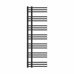 1500 mm High x 500 mm Wide Difta Heated Towel Radiator Flat Black