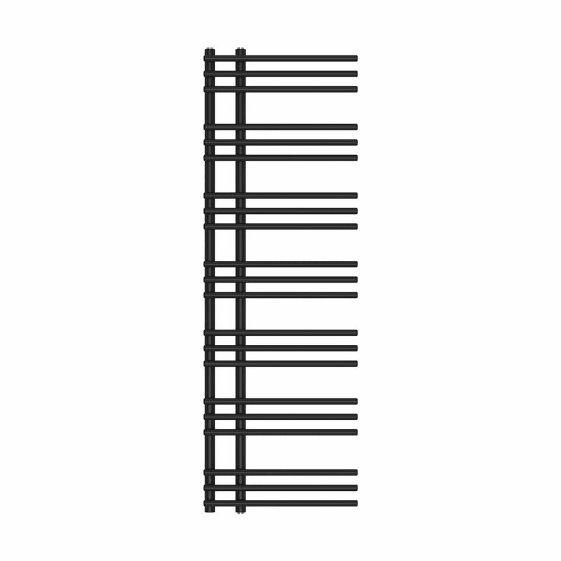 1500 mm High x 500 mm Wide Difta Heated Towel Radiator Flat Black