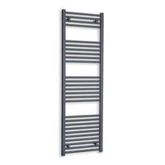 Without Valves 1600 x 400  Heated Straight Anthracite-Sand Grey Towel Rail