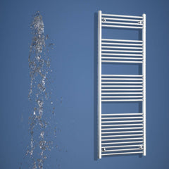 1800mm High 750mm Wide Heated Straight Towel Rail Radiator Chrome