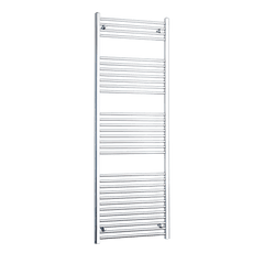 Without Valves 1800mm High 750mm Wide Heated Straight Towel Rail Radiator Chrome