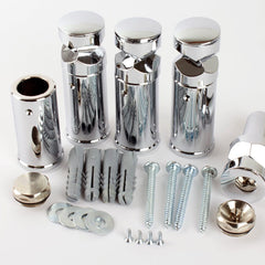 400 mm High x 600 mm Wide Heated Straight Towel Radiator Chrome