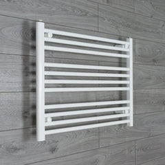 Without Valves 600 x 800 Heated Towel Rail Radiator Flat White Central Heating