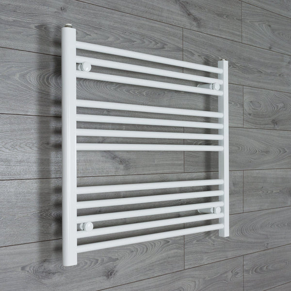 Without Valves 700 x 900 Heated Towel Rail Radiator Flat White Central Heating