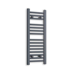 Without Valves 800 x 300 Heated Straight Anthracite-Sand Grey Towel Rail