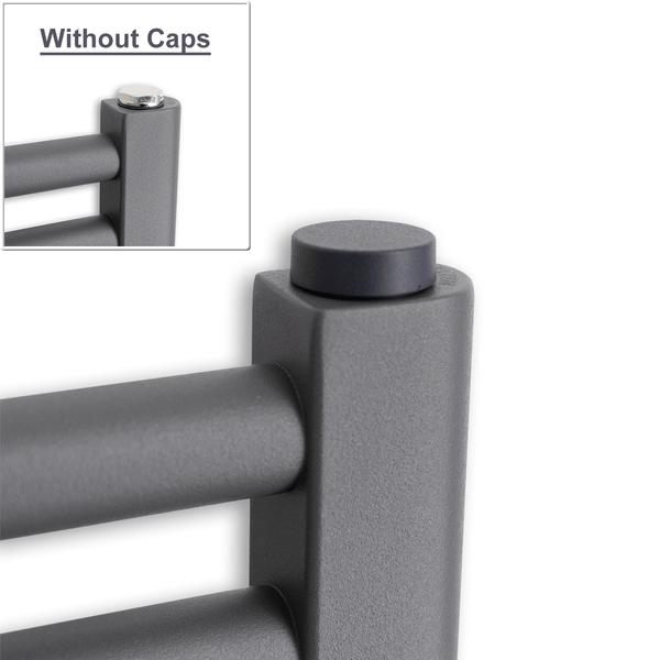 Anthracite Cover Caps For Heated Towel Rail Bleed