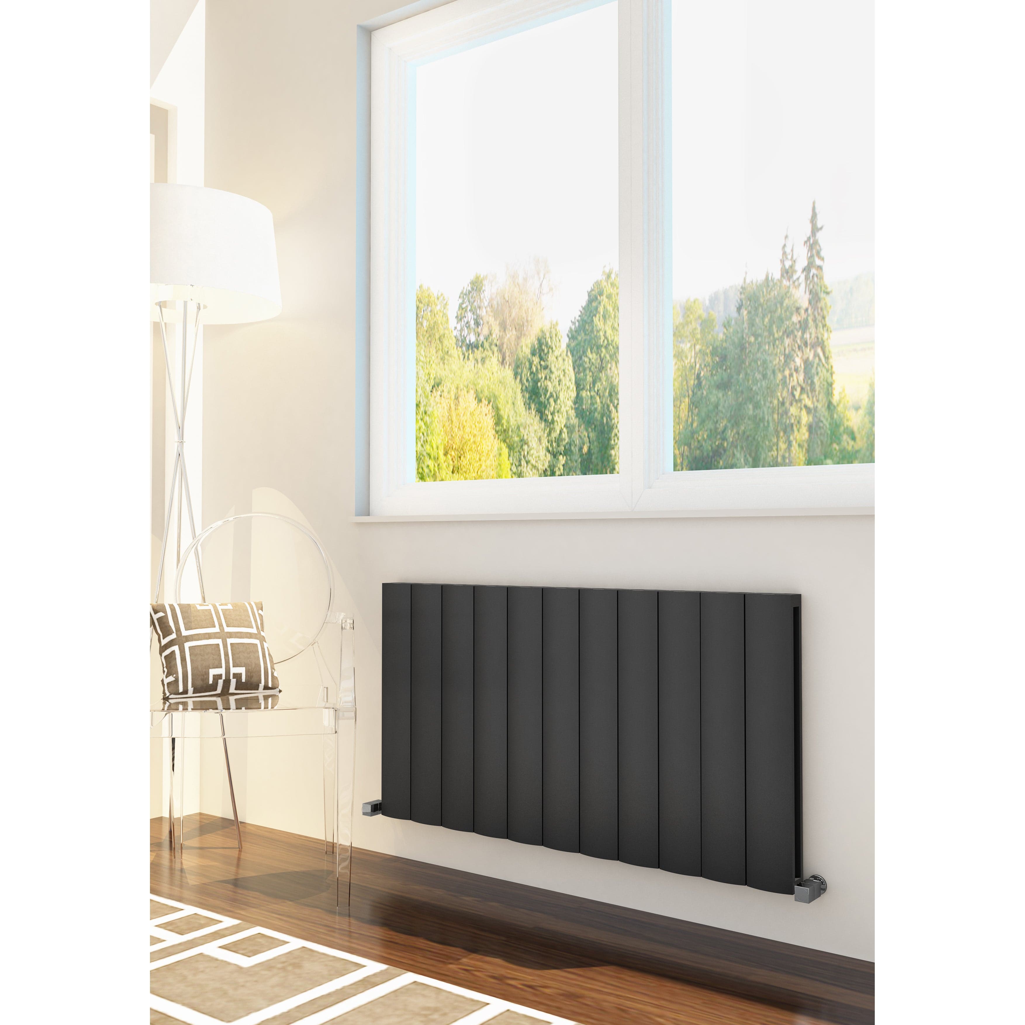 Lugo Horizontal Aluminium Radiator Heater - Main Image