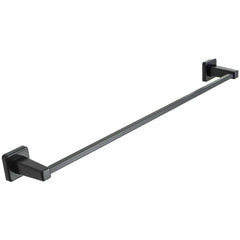 Square / Black Magnetic Hanger Extra Towel Rail Bar - Elegant Radiators
