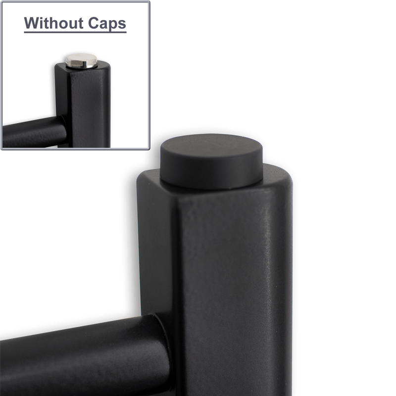 Matt Black Cover Caps For Towel Radiator Bleed