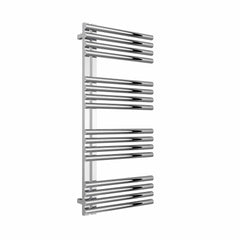 1106 x 500 mm Reina Designer Adora Vertical Heated Towel Rail Stainless Steel Radiator