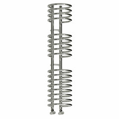 1600 x 300 mm Reina Designer Claro Vertical Chrome Heated Towel Rail Steel Radiator