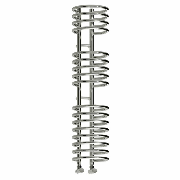 1600 x 300 mm Reina Designer Claro Vertical Chrome Heated Towel Rail Steel Radiator