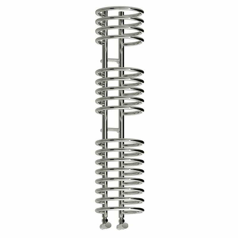 1600 x 300 mm Reina Designer Claro Vertical Chrome Heated Towel Rail Steel Radiator