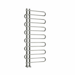 Reina Designer Jesi Vertical Chrome Heated Towel Rail Steel Radiator