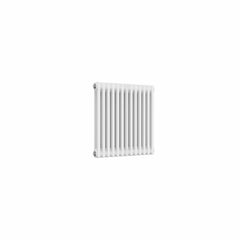 2 Column / 600 x 605 mm Reina Designer White Colona Traditional Column Horizontal Radiator